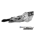 Skid plate with exhaust pipe guard and plastic bottom for Beta Xtrainer 2015-2024.